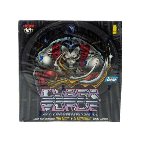 1995 CyberForce Chromium Trading Chase Cards Factory Sealed Box =