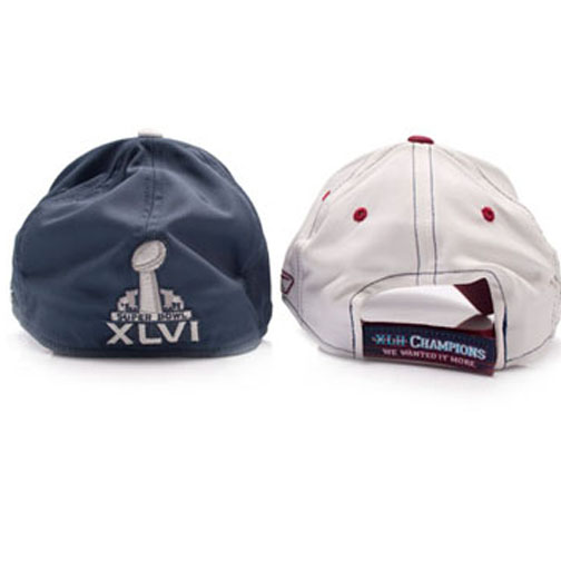 Super Bowl XLII and XLVI Champions Reebok New York Giants Football Two Hats