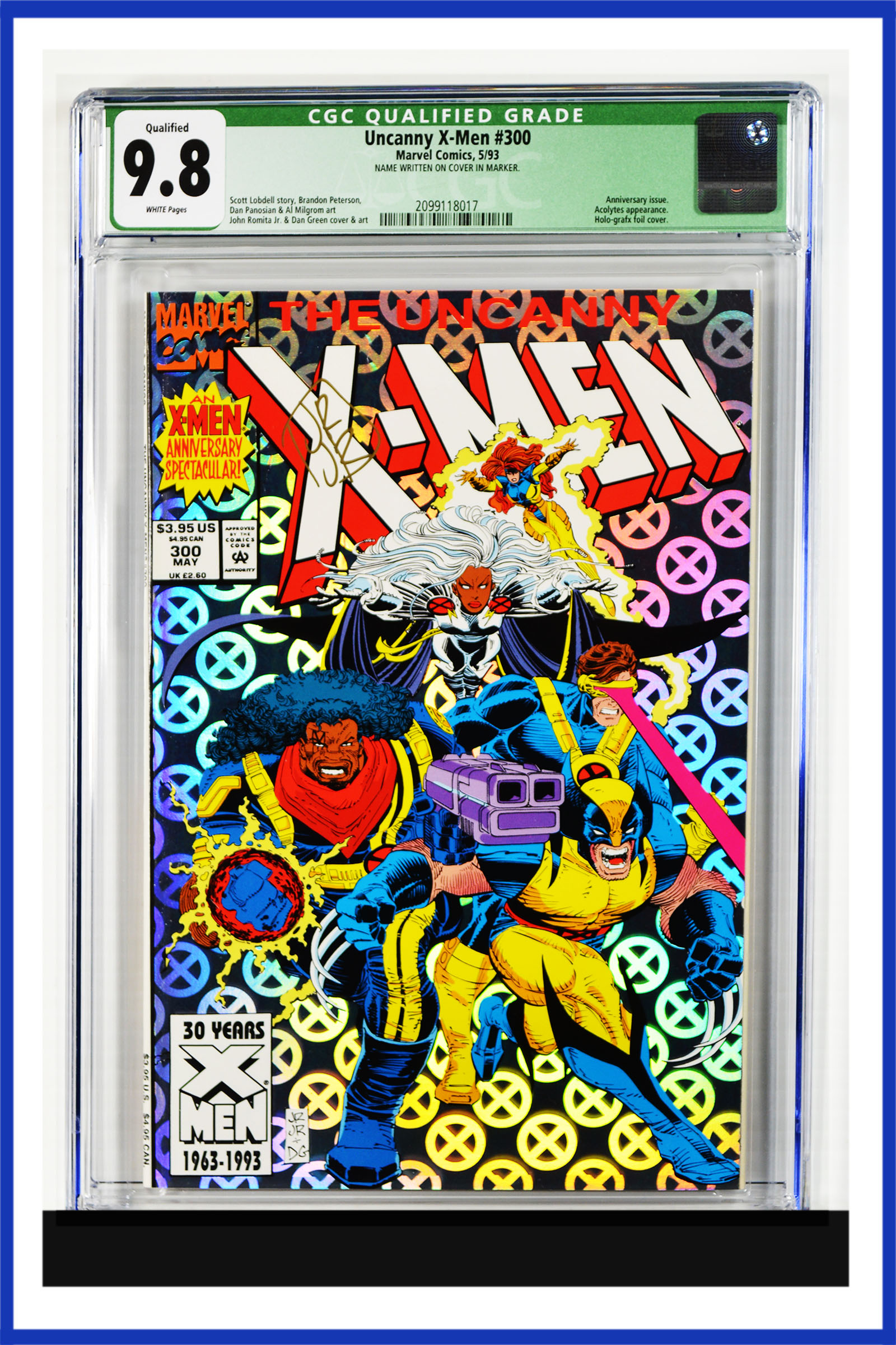 X Men 300 Cgc Nm M 9 8 White Pages Marvel Comics Comics Modern Age 1992 Now Westernfertility Com