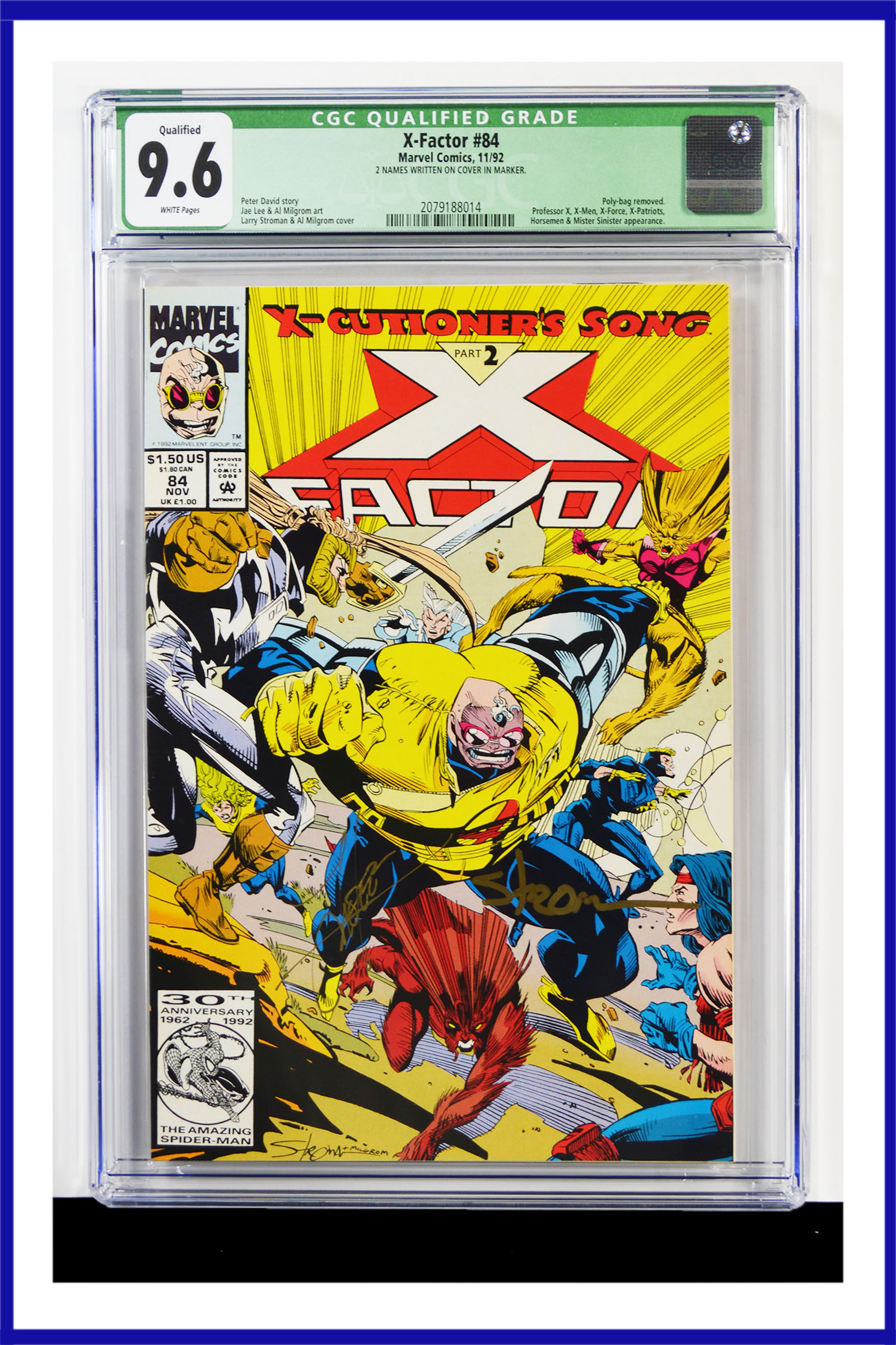 X-Factor #84 CGC Graded 9.6 Marvel November 1992 Signed With 2
