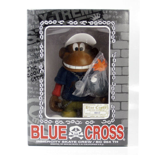 Blue Cross Skate Crew Monkey Obey Bape Ueno&Takei Toy2R