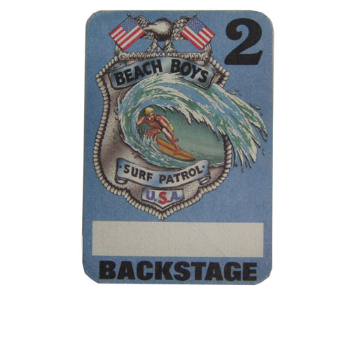 Vintage Beach Boys 2 Surf Patrol USA Backstage Never Used Sticker 